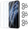 YUXINDZ 3 Pièces Verre Trempé pour iPhone 11 Pro avec 3 Pièces Caméra Arrière Protecteur, Protection Écran Film Vitre Protection Anti Rayures, Sans Bulles, Dureté 9H, HD Glass