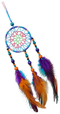 STOBAZA 3stücke Farbenfroher Handgefertigter Mit Federn Wunderschöne Wanddekoration Für Schlafzimmer Babyzimmer Und Partys Für Warme Und Einladende Atmosphäre