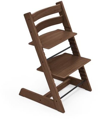 Stokke Tripp Trapp Stuhl, Oak Warm Brown - Der Stuhl, der mit dem Kind mitwächst - Bequem & ergonomisch - Aus Eichenholz gefertigt