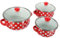 SECFOU 1set Enamel Sauce Pot Cooking Pan with Double Ears Lid for Sauces Soups and Instant Noodles Easy to Clean Versatile Kitchen Cookware