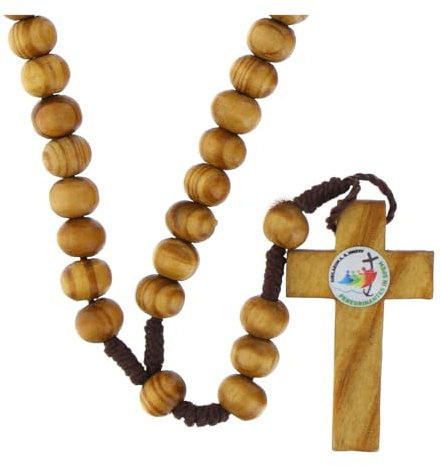 Rosario Collana Legno Giubileo 2025