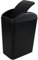 Fosly 15 Liters Black Swing Top Trash Bin, Small Plastic Waste Bin for Kitchen Bathroom Bedroom Office