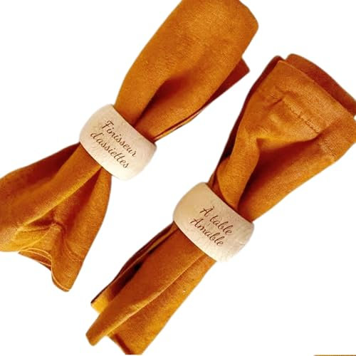 Personalisierter Serviettenring Aus Holz Mit Vornamen, Personalisierte Holzring-Tischdekoration, Tischkunst, Weihnachtsgeschenk, Geburtstag, Tischdekoration, Weihnachtsdekoration