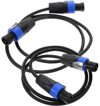 2pcs Stage Speaker Cables 4-core Pure Copper Speaker Wire For Cars Audio Speaker Plugs Connector Wire Terminals