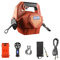 Husar Winch Treuil électrique à batterie portable avec Télécommande sans fil 24 V, 453 kg | 1000 lbs – Treuil avec corde synthétique de 12 m de long, portable pour industrie, remorqueur, remorque