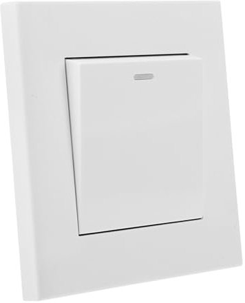 Lurrose Wandschalter Steuerschalttafel Moderne Wandschalttafel für Licht Einfache Installation Langlebige PC und Phosphor Materialien Elegantes Design