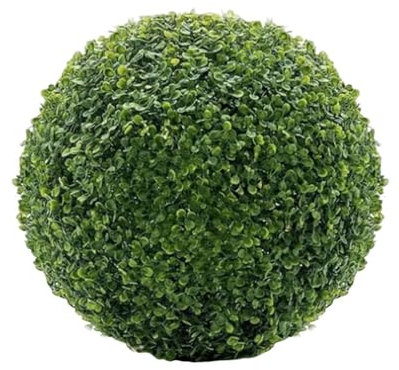 2 pcs Buchsbaumkugel Deko Buchsbaum Auswahl Künstlich Kugel Künstliche Pflanzen Pflanze Buchskugel Kunstpflanze Garten Deko Buchsbaum Kugel künstlich Buchskugel Naturgetreu & Wetterfest (18cm)