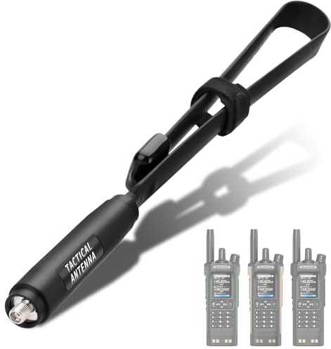 Baofeng Antenna Dual Band VHF UHF 144/4300MHz 18.89 inch Foldable CS Tactical SMA Female Ham Radio Antenna for Baofeng UV-32 DM-32 Handheld Ham Two Way Radio Walkie Talkie