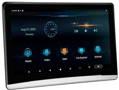 13.3 Inch Headrest TV 4K Car Monitor Multifunction Tablet Touch Screen WiFi/Bluetooth/USB/SD/HDMI In Out FM(13.3 In 4G 64G 2)