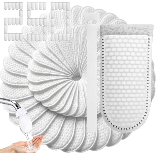 Faucet Filter Cotton Bag, 250PCS, Filterbeutel für Wasserhahn, Wasserfilter Wasserhahn, Reduziert Kalk, Metalle, Chlor und geschmacksstörende Stoffe (Weiß)