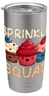 Cupcake and Muffin Squad Costume Stainless Steel Insulated Tumbler