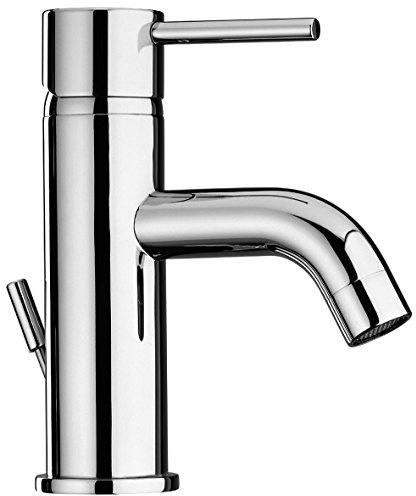 Yellowshop - Miscelatore Lavabo Cromato Mod. Essenza Rubinetto Bagno Scarico Automatico 11/4 Con Flex Inox Piletta Sanitari
