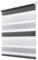 Deswell Doppelrollo Klemmfix ohne Bohren Weiß-Grau-Anthrazit B90 x H150 cm (Stoffbreite 86cm) Rollos für Fenster ohne Bohren für Fenster mit Lichtdurchlässig & Verdunkelnd/Höhe Stufenlos Verstellbar