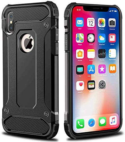 iPhone Xs Max Case, Tough Rugged Armor Hard Shell, APPLE Xs Max Dual Layer Heavy Duty Full Body Hybrid Protection TPU Case, Slim Shockproof Dustproof Protective Back Case For iPhone Xs Max (DARK GREY)