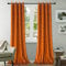 Roslynwood Superweicher, luxuriöser, schwerer Samt, Verdunkelungsvorhänge Gardinen mit Ösen, Gardine blickdicht, mit schwerem Mikrofaser-Futter (Rosset-Orange, 132,1 x 213,4 cm)