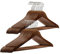 Kleiderbügel aus Holz Drehbare Jackenbügel Vintage Anzugbügel Wäschebügel 20 STK - Dunkel