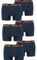 Head Herren Boxer Short Underwear (6er Pack) (XXL, Blue/Orange)