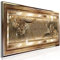 decomonkey Akustikbild Abstrakt 135x45 cm 1 Teilig Leinwand Modern Bilder Wandbilder XXL Schallschlucker Schallschutz Akustikdämmung Wandbild Deko Leise