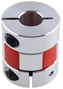 GooEquip 1 Stück Wellenkupplung Flexible Kupplung 5mm bis 8mm Aluminiumpflaume Kupplungen D20 L25 5 x 8 mm Anschluss Flexible Kupplung für 3D-Drucker CNC-Maschine und Servostufenmotor (5x8 mm)