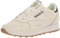 Reebok Klassischer Damen-Sneaker aus Leder, Alabaster/Soft Ecru/Schwarz, LSJ86, 42/44 EU