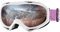 OutdoorMaster Unisex Skibrille OTG für Damen und Herren, Snowboard Brille Schneebrille 100% UV-Schutz skibrille für brillenträger, Anti-Nebel Snowboard Brille Ski Goggles für Jungen (VLT12%)