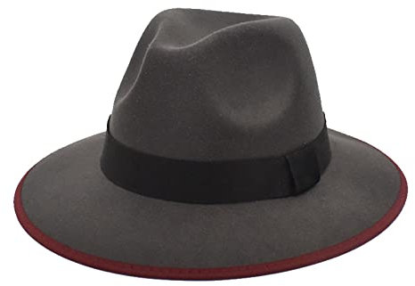 AMDOLE Herbst und Winter Herren und Damen neutrale Paare Wollhut britische Mode Imitation Jazz Hut schwarzer Zylinder Gentleman Hut Kiffer Hut