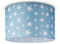 Paco Home Deckenlampe Kinderzimmer Baby Lampenschirm Deckenleuchte Stoff Rund Wolken Himmel Sterne Kinderlampe E27