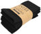INFEI weich Polyester -Leinen gemischt Abendessen Cloth Servietten, 12 Stück (40 x 40 cm), für Veranstaltungen und den Heimgebrauch (Schwarz)