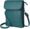 GEEADNB Kleine Crossbody-Taschen für Frauen PU-Leder Handy Portemonnaie mit Schulterriemen (Dunkelgrün)