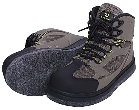 Kylebooker Stivali da pesca da uomo, leggeri, antiscivolo, da caccia, Verde, 41 1/3 EU