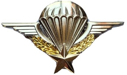 Générique Insigne Brevet Parachutiste avec Attache Barrette Tige et Emplacement pour numéro Para Tap