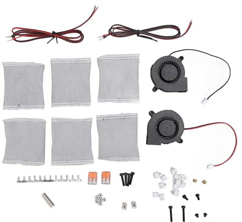 3D-Drucker Kohle Filter, für R2/2.4 Drucker und für Nevermore V6 Drucker Ersatz Kohle Filter Aktivierte Teile mit Ventilatoren Zubehör