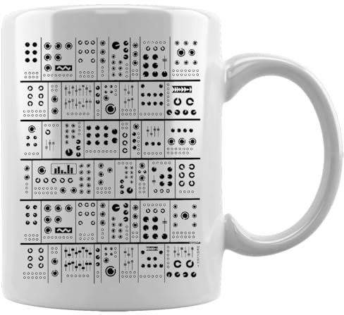 Modular Synthesizer Ceramic Mug White Coffee Tea Water Cup Office Home Ceramic White Mug Cup