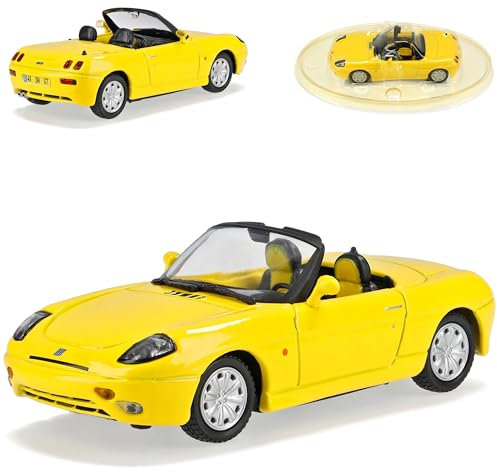 Generisch FIAT Barchetta Gelb Yellow Cabrio 1/43 Solido Modellauto Modell Auto Sonderangebot