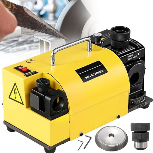 YANGYMM Drill Bits Sharpener Portable Drill Bit Grinder End Mill Re-Sharpener, 3-13Mm(15Mm) Grinding Sharpening Machine Cnc Router Bit Sharpener, With 11 Collects