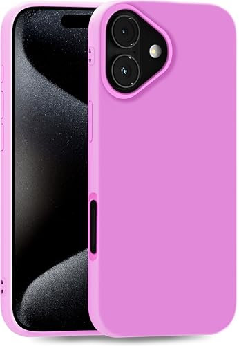 MyGadget Cover compatibile con iPhone 16 - Custodia Protettiva in Silicone Morbido – Case TPU Flessibile - Ultra Protezione Antiurto & Antigraffio - Rosa chiaro