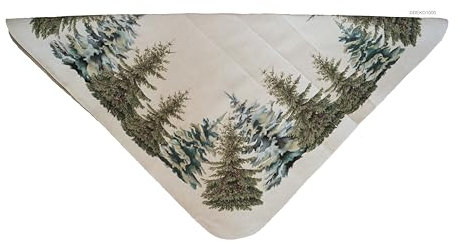 Sandner Tischdecke Gobelin Wald 100 x 100 cm Decke Tischtuch Tischdekoration, 1 Stück