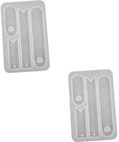 SEWACC 2 Stück Kristall Lesezeichenform Lesezeichen Silikonformen Für Epoxidharz Epoxid Lesezeichenform Harzform Lesezeichen Gussformen Silikon Wiederverwendbare Formen DIY