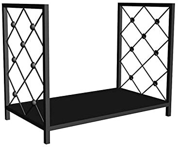 UHJKLA Brennholzregal, Brennholzregal für den Innenbereich, robuster Holzscheithalter, Regal für den Außenbereich, Brennholz-Organizer-Rahmen, Kaminzubehör,