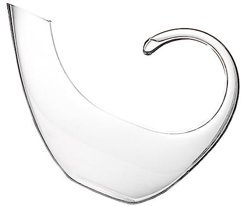 Alipis Decantador De Boca Inclinada Decantadores De Vino Respiradero De Vino Tinto Decantador De Vino Divisor De Licor Licorera Vintage Dispensador Jarra Vidrio Transparent