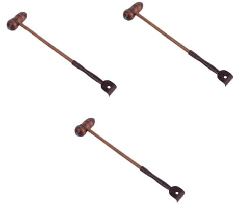 COLLBATH Usaga Massieren 3st Massagestreichel Blutzirkulation Fördern Tragbarer Massagestab Manuelle Hammer Massagestab Selbstmassage-tool Rückenmassagestäbe Massagefledermaus Hölzern