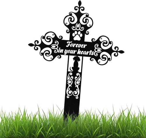 Placa Conmemorativa para Perros, Placas de Metal para tumbas Personalizadas, Marcador de Tumba Resistente al Agua para el Recuerdo de Mascotas, estaca Conmemorativa Junto a la Tumba para Jardines