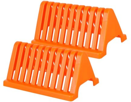 Cabilock 2pcs Glass Slide Drying Rack Microscope Slides Staining Rack Lab Storage Shelf
