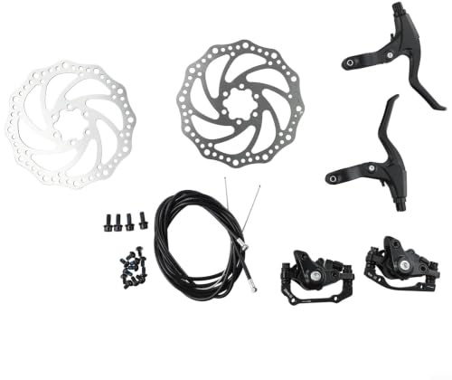 Mechanische Scheibenbremsen für Mountainbikes, komplettes Set vorne und hinten, mit 160-mm-Rotoren