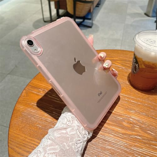 EGHFIXSD Custodia morbida per iPad Pro 11 M4 2024 13 12.9 2022 Cover in TPU per iPad 10.2 10.9 10th Guscio posteriore per iPad Air 1 2 3 9.7 Mini 4 5 6, rosa, per iPad Pro12.9 6th2022