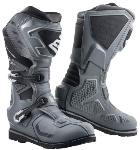 Bogotto RMX3 wasserdichte Enduro/Motocross Stiefel, schwarz/grau, 49
