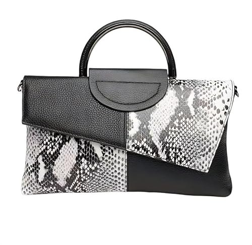 MOISTRI Crossover-Taschen für Damen aus weichem PU-Leder mit Krokodilprägung, Mehrfach-Taschen Schultertasche, Tasche mit Spitzenhenkel
