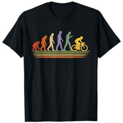 Evolution Fahrrad Lustig Bike Motiv Für Radfahrer T-Shirt