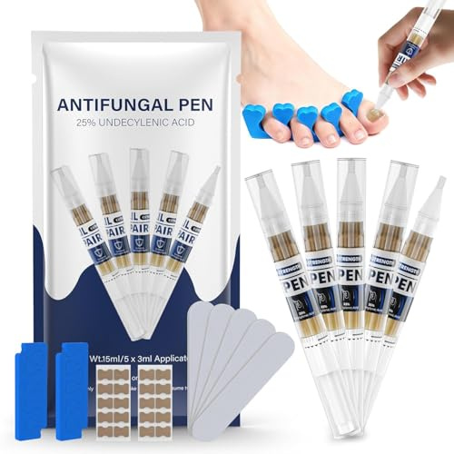iKeener Toe Nail Fungus Treatment Pen Kit - Toenail Fungus Treatment Extra Strength, Fast-Acting 7 Days Toe Nail Fungus Treatments for Athletes Foot, Fungal Nail Repair Pens for Damaged Nail