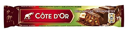 Côte d'Or Batons - Chocolat au Lait Éclats de Noisettes -1 Carton (32 pcs x 45g)